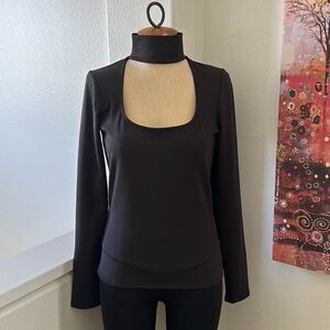 n:PHILANTHROPY Black Long Sleeve Blouse
